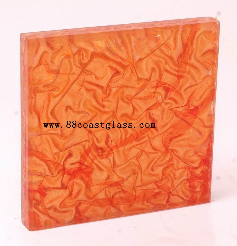 First class silk laminatd glass